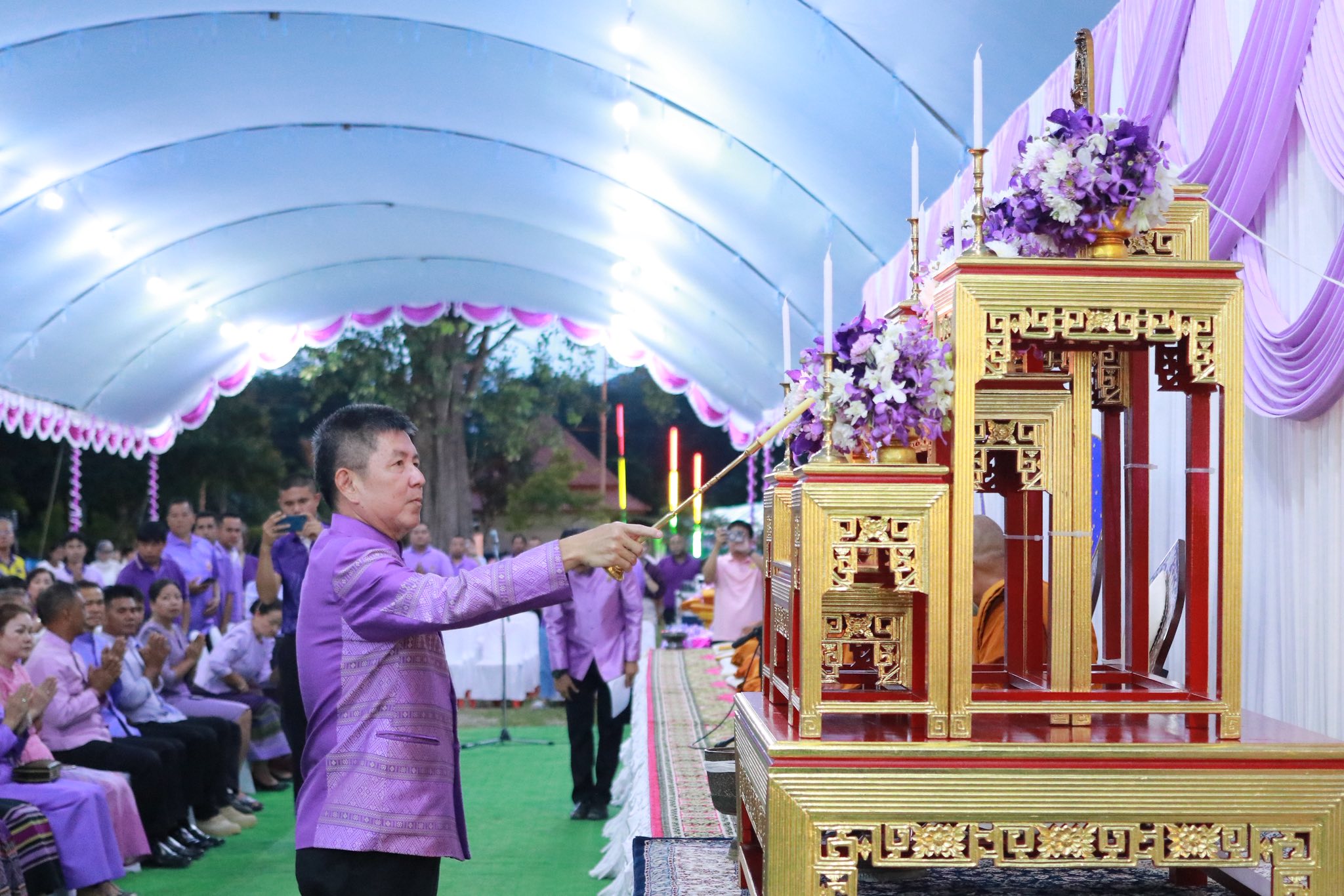 วันที่ 10 กรกฏาคม 2568 พิธีสมโภชผ้าพระราชทานฯ พระบรมธาตุสวี ตำบลสวี อำเภอสวี จังหวัดชุมพร